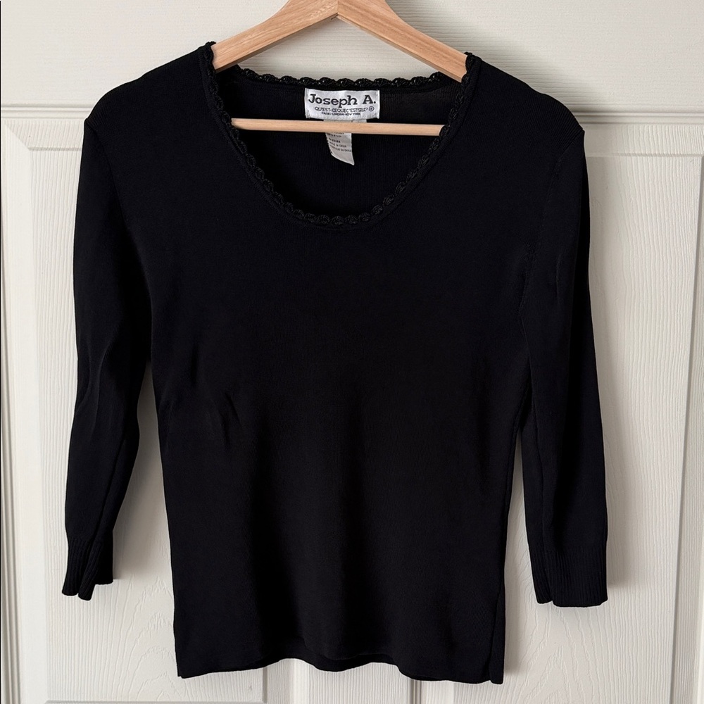 Joseph A Scoop Neck Top